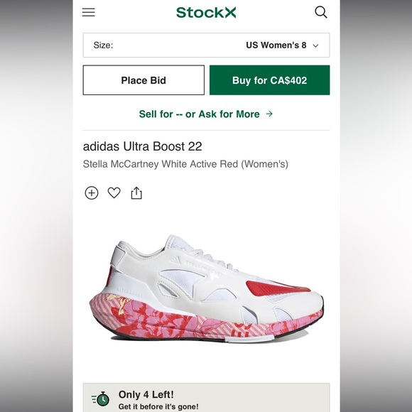 Stella McCartney adidas Ultra Boost 22 - Picture 4 of 11